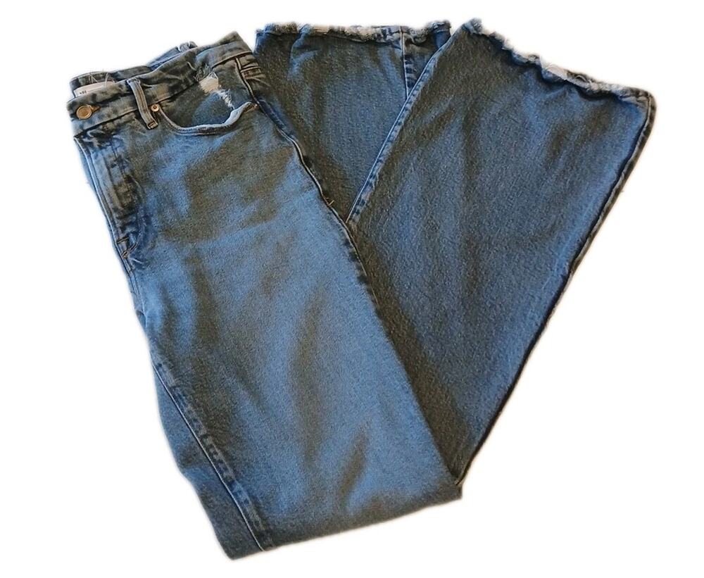 Good Amerian Jeans Women Size 10/30 Good Legs Flare Mid Rise $199